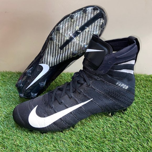 Nike Vapor Untouchable 3 Elite AO3006-010 Black Football Cleats Mens 12.5 NEW main image 9